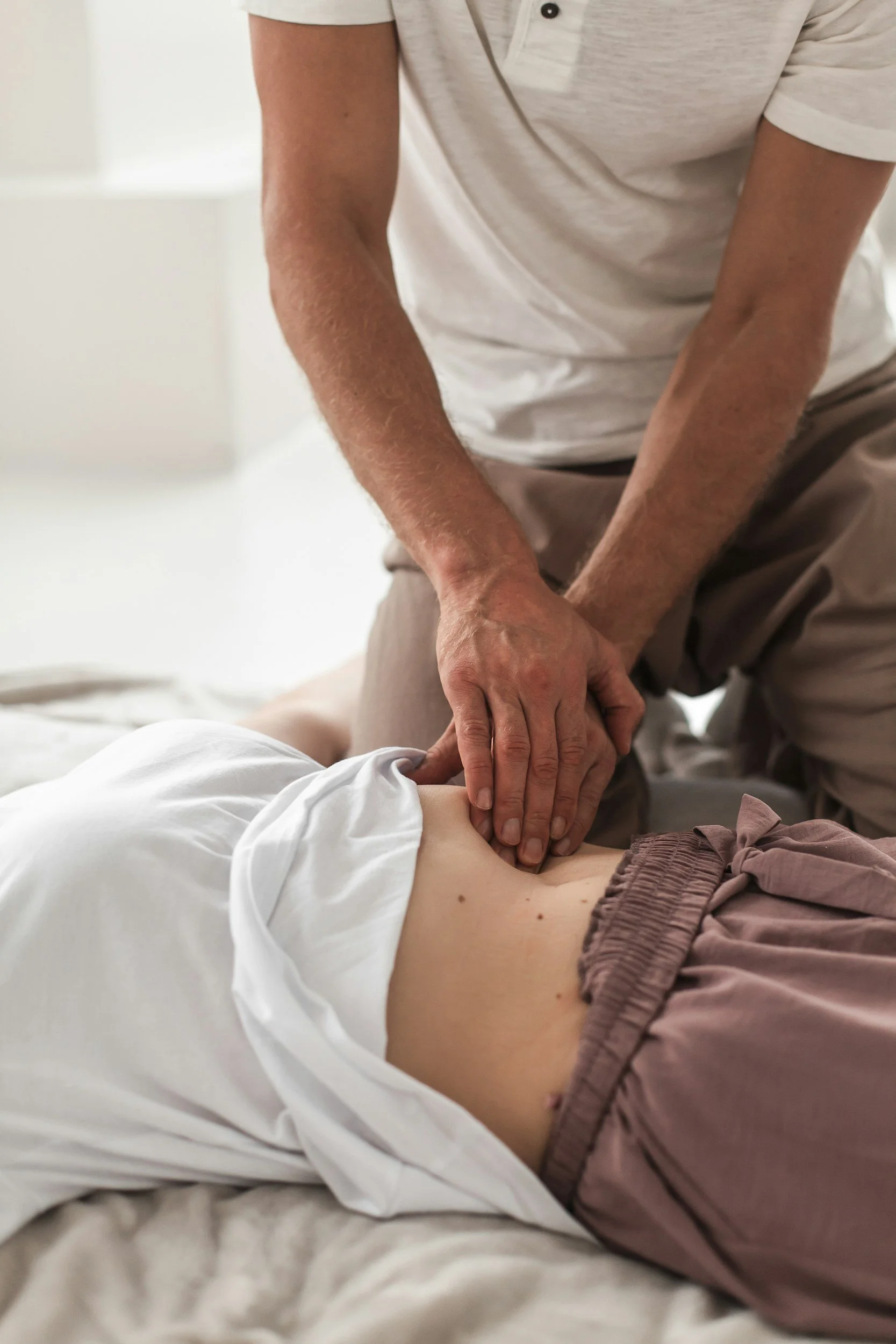 A patient receiving therapeutic treatment to maintain a pain-free musculoskeletal system